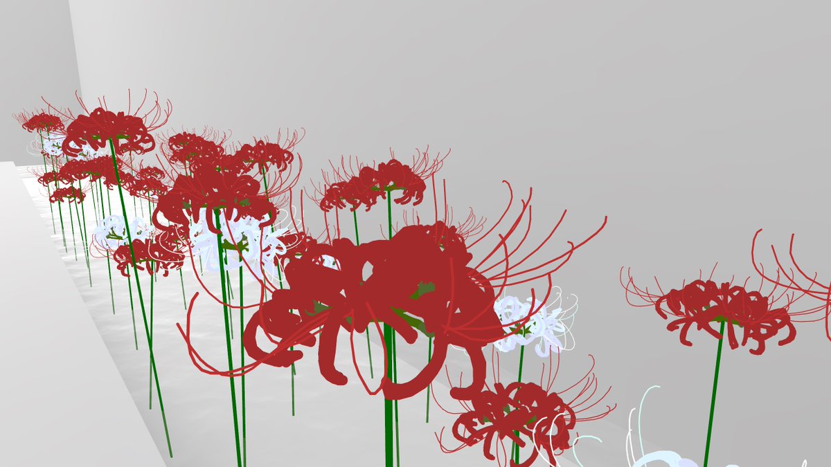 Silylether_vrc's tweet photo. 複雑な色味も線の細さも1本のペンでできるので、3D空間お絵描きちょー楽しいです

選択複製で花畑も簡単に作れます✐☡ https://t.co/esEMNiLxxz