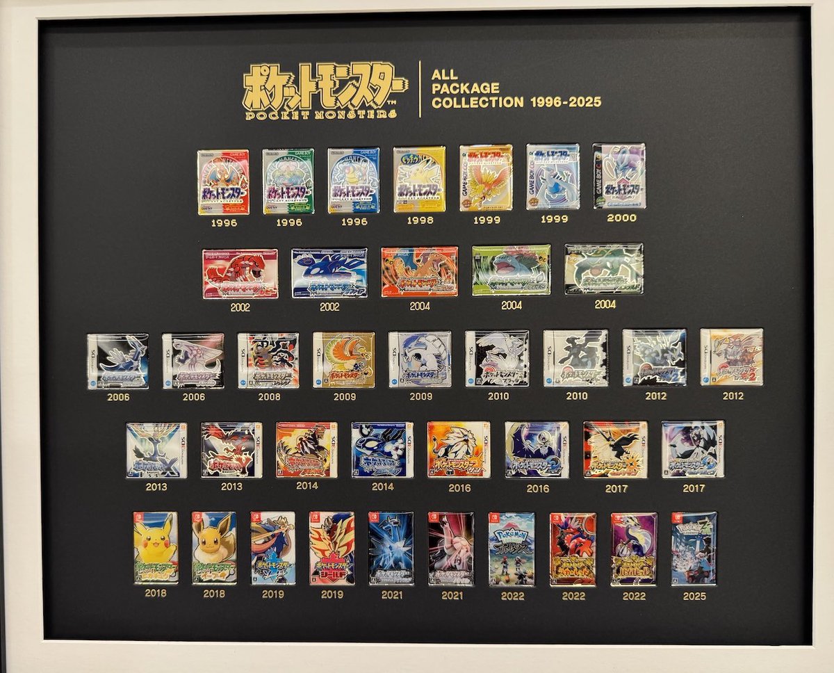 オールパッケージコレクションは1996初代からポケモンZAまで入ってる