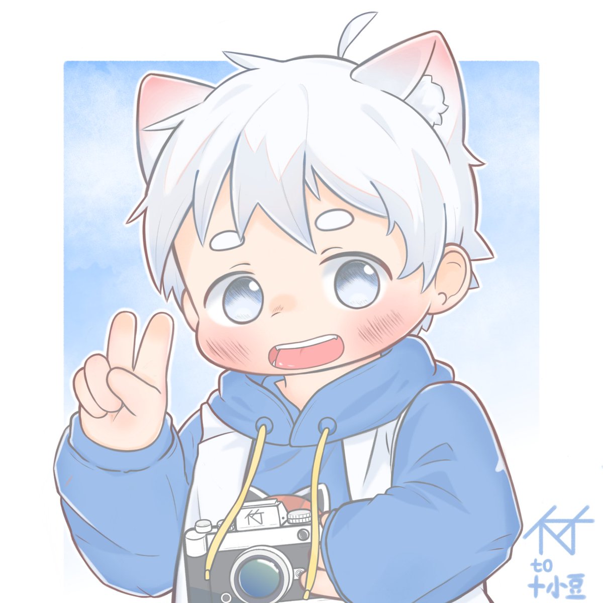 xiaodouvo's tweet photo. 感谢@竹取悠然 竹子给豆豆画的无偿
非常可爱之小男孩 https://t.co/h0anMXhUMG
