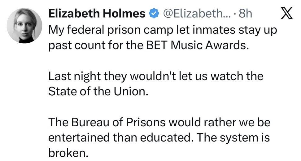 We would prefer to see you in a real prison instead of eating chicken cordon bleu with ghislaine in between track jogs and mario party sessions