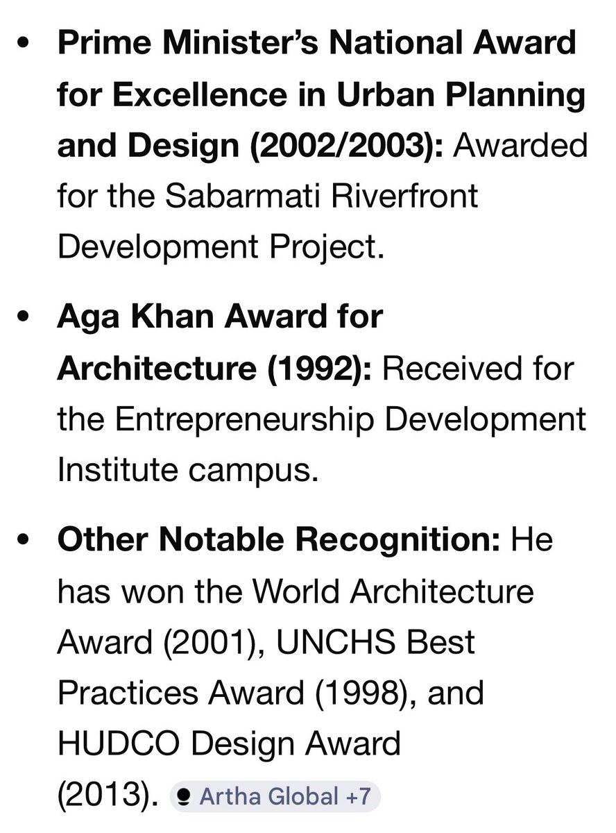 ShrivastavAni's tweet photo. The other qualities of this Gujarati is :- pic 1 
after which he was awarded the Padma Shri!  :- pic 2 
Instead of cribbing out here go and visit some places &amp; see his remarkable work 
Unreasonable rant  🤡 
#BimalPatel https://t.co/i1t2r4ItNJ