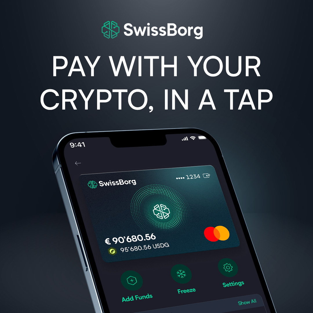 swissborg's tweet photo. 2. The SwissBorg Crypto Card - Pay With Your Crypto, in a Tap.

Finally you can use your crypto in the real world.

Spend wherever Mastercard is accepted. No need to pre-load; the MEX Smart Engine exchanges exactly what you need at the moment you pay.

🗞️ Read the complete article 👇