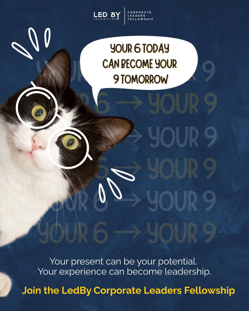 Your 6 isn’t small — it’s unfinished💪🏻
Turn it into your 9 with the LedBy Corporate Leaders Fellowship🚀

If you’re ready to claim your seat at the table and help build the table for others, this fellowship is your next step💪🏻🚀

Apply by 2 March 2026: ledby.org/apply-for-ledby
