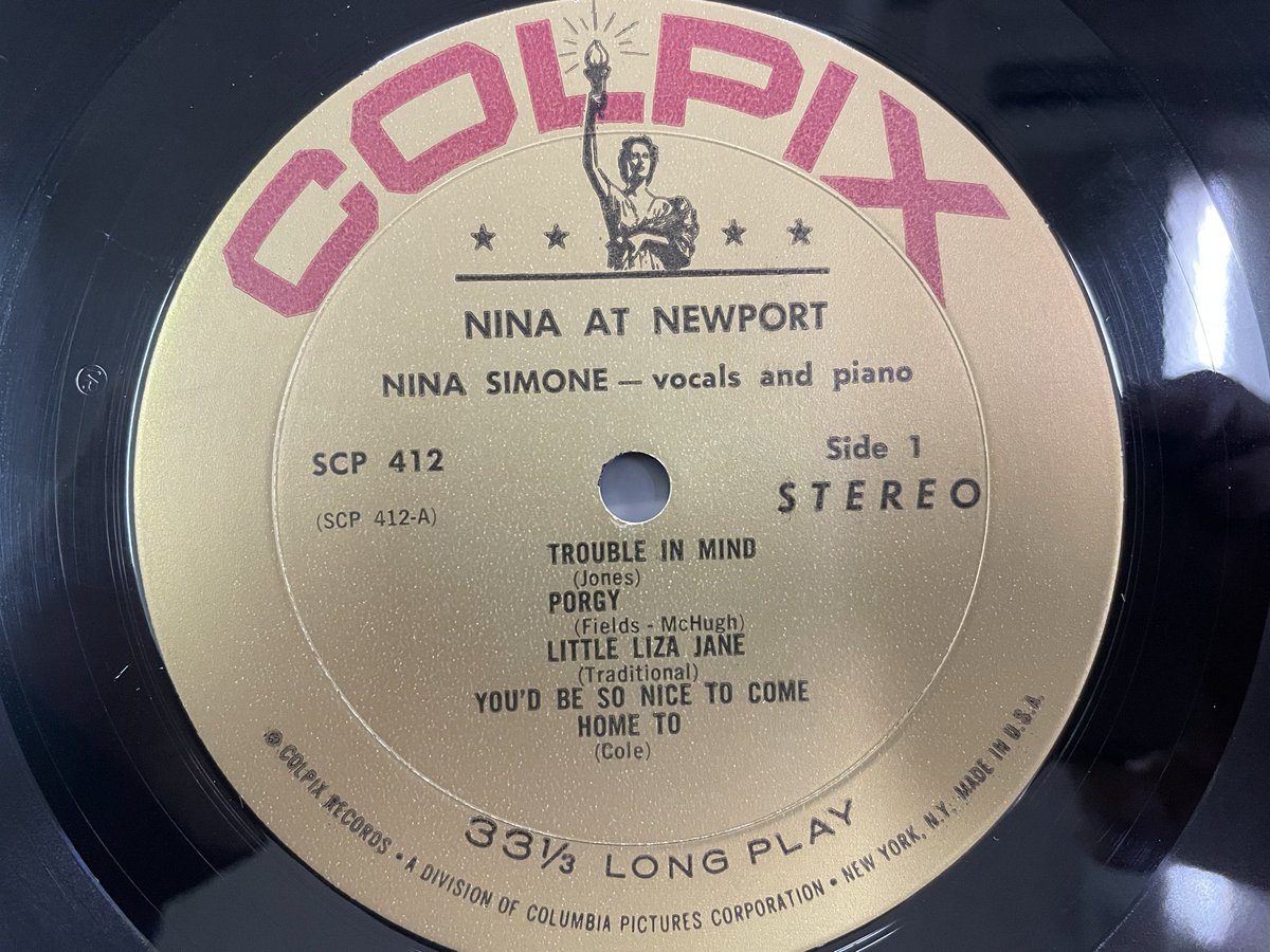 NINA SIMONE / NINA AT NEWPORT （ COLPIX / SCP412 / GOLDラベル / DG