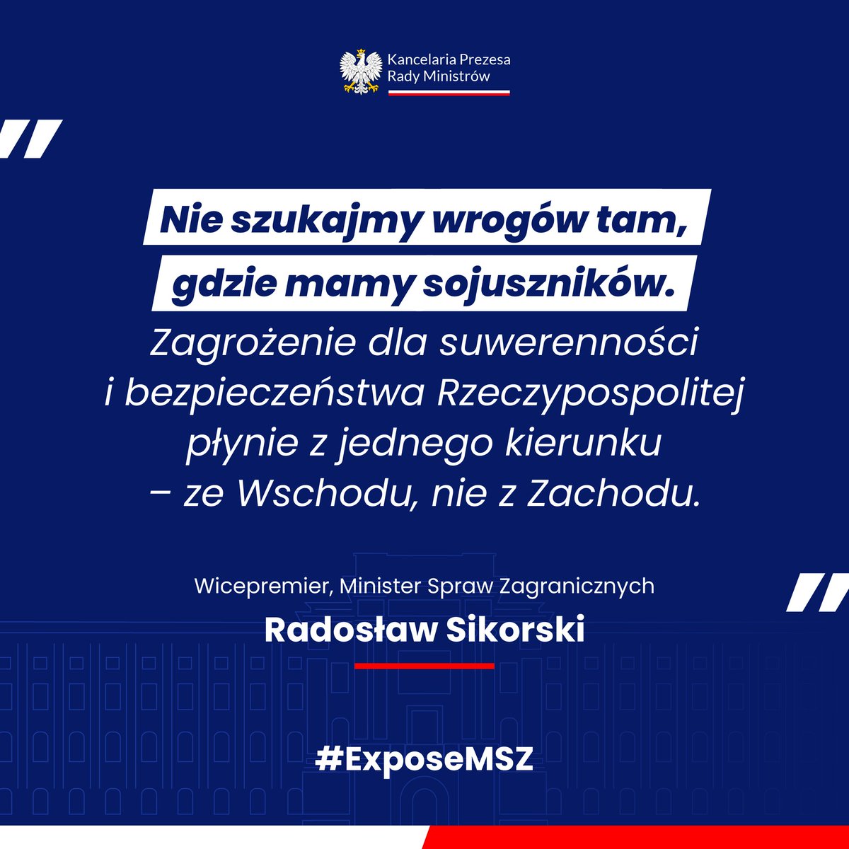 PremierRP's tweet image. 💬 Wicepremier @sikorskiradek podczas #ExposeMSZ ⤵️