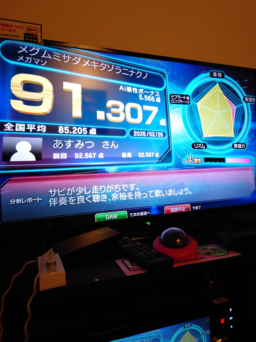 今日は色々なアーティストを色々歌いましたん！ 満足満足☆ #カラオケ