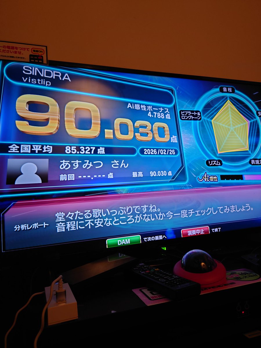 今日は色々なアーティストを色々歌いましたん！ 満足満足☆ #カラオケ