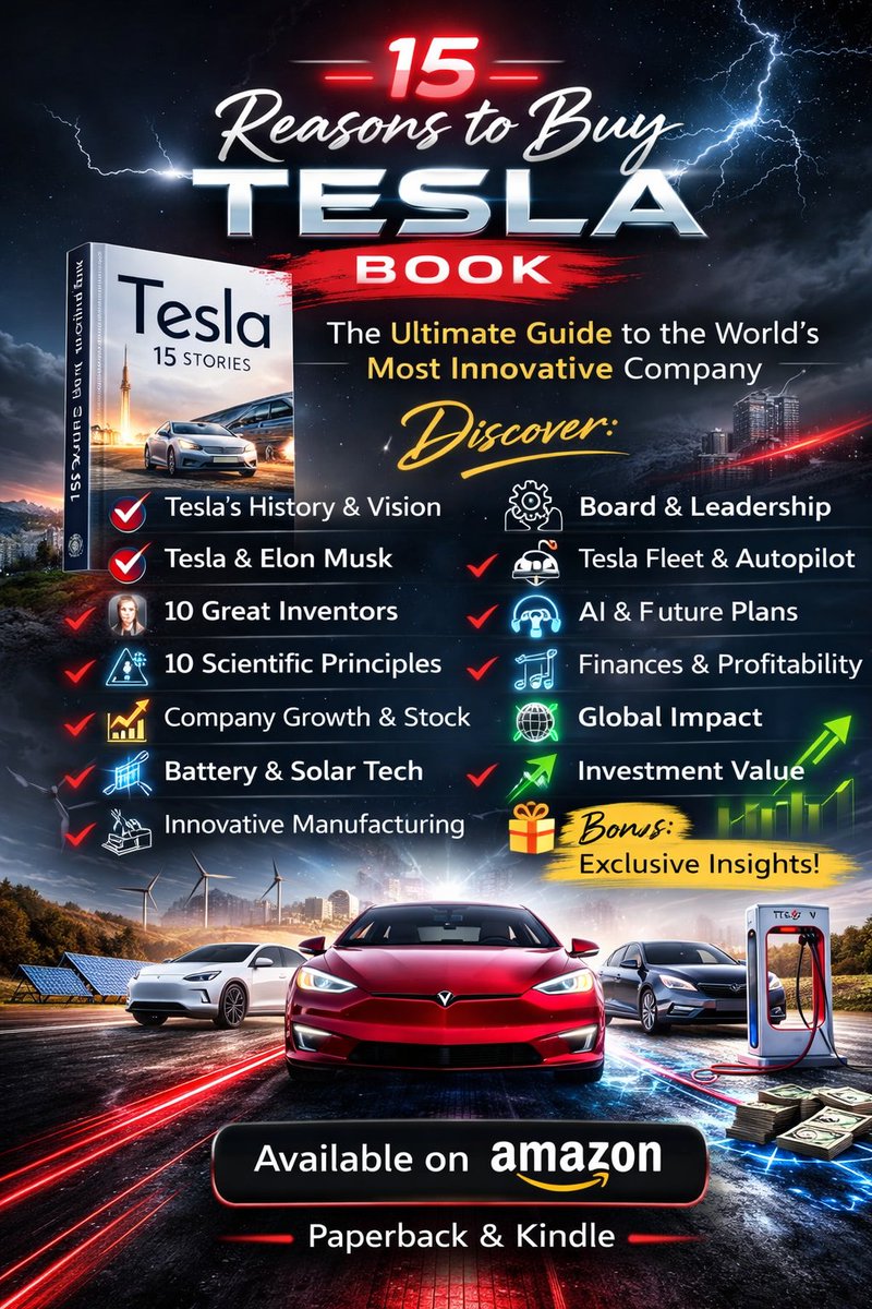 15ReadsBooks's tweet photo. One mind. Infinite impact.  

Tesla explores the brilliance, risks, and ambition that reshaped energy, invention, and human potential. 

 This is not history. It is the future Available now on Amazon in Kindle and paperback. 

 Get your copy now👇
 https://t.co/hTADNa4wbE https://t.co/jSzUiYDpFx