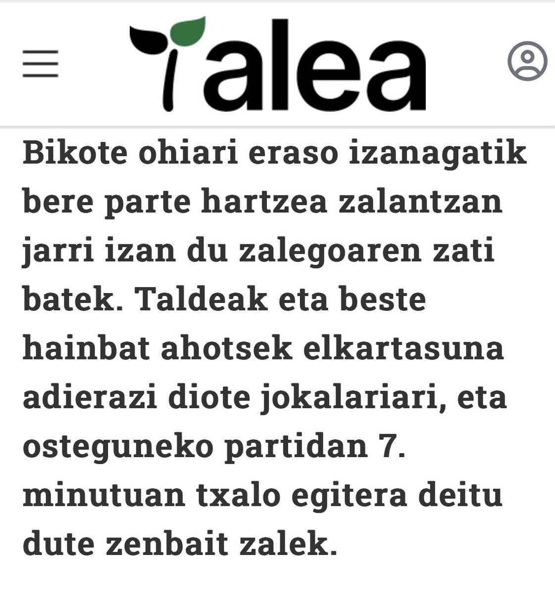 Zer da hau?! Lotsagarria da bikotekide ohiari eraso egin zion jokalari batek inpunitate osoz jokatzen jarraitzea, zalegoaren zati batek egoera salatzea eta salaketarekin jende gehiagok bat egin beharrean erasotzailea babesteko deia zabaltzea.