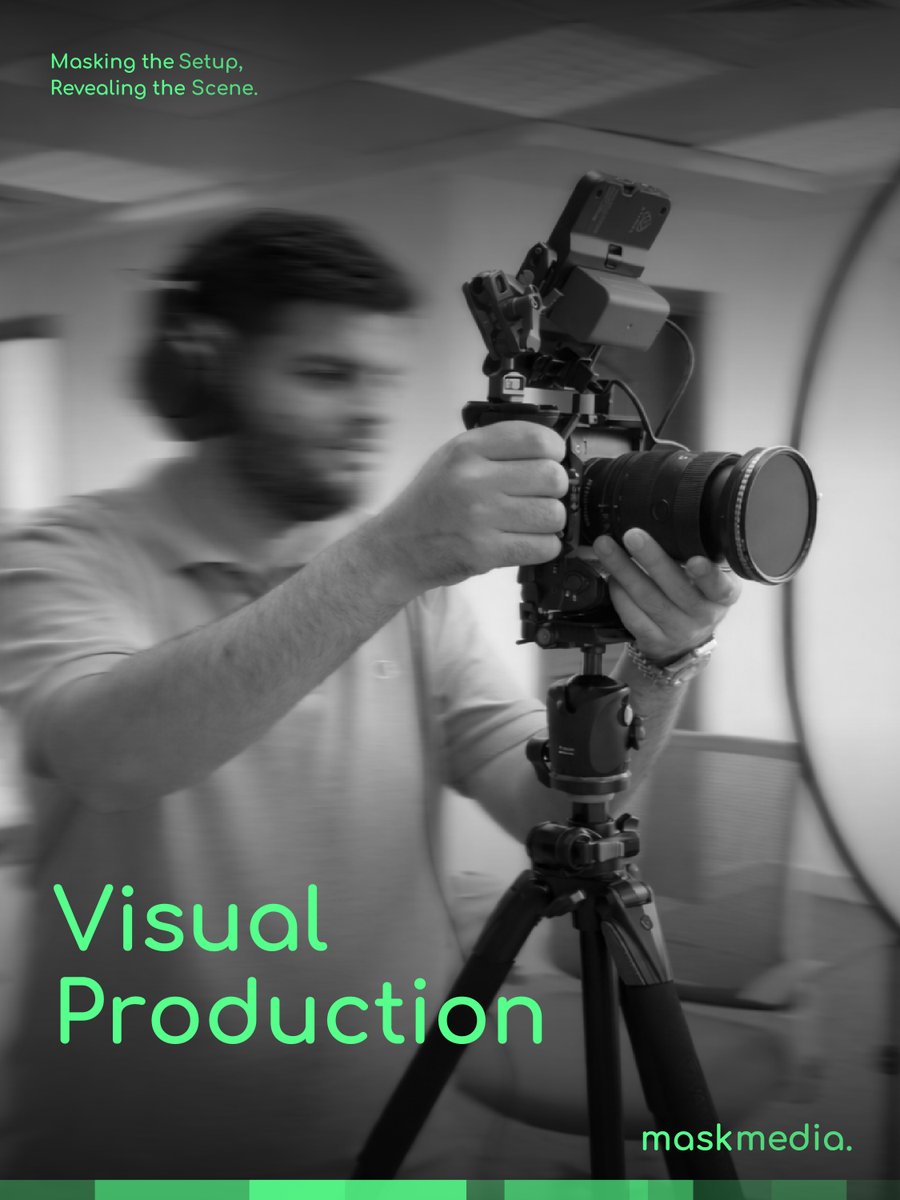 Maskmediaae's tweet photo. Every frame begins with intention.
From setup to final polish, we refine the details that shape powerful visual narratives.

#MaskMedia #VisualProduction #ContentCreation
#CreativeAgency #BehindTheScenes
#FilmProduction #Storytelling #MediaProduction
#VideoMarketing https://t.co/5QrvGAbXCK