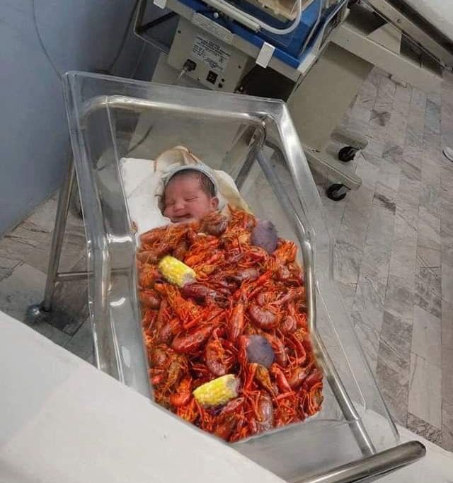 this is how they keep babies warm in louisiana