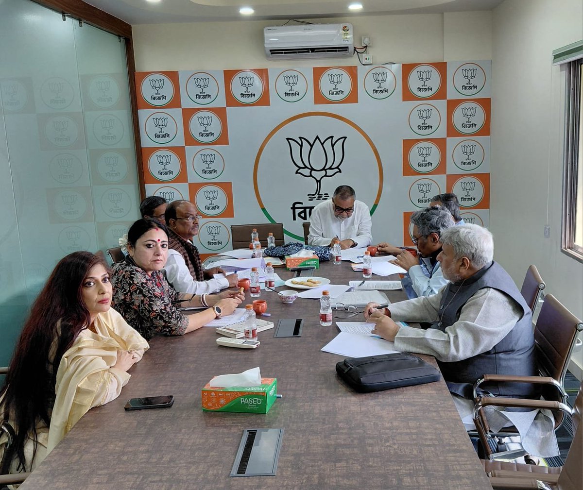 paulagnimitra1's tweet photo. Attended the Sankalp Patra Committee meeting today at the State headquarters of the Bharatiya Janata Party for the upcoming Legislative Assembly elections.
#BJP #BharatiyaJanataParty #SankalpPatra #LegislativeAssemblyElections #WestBengalPolitics #WBElection2026 https://t.co/gWvldUTRXW
