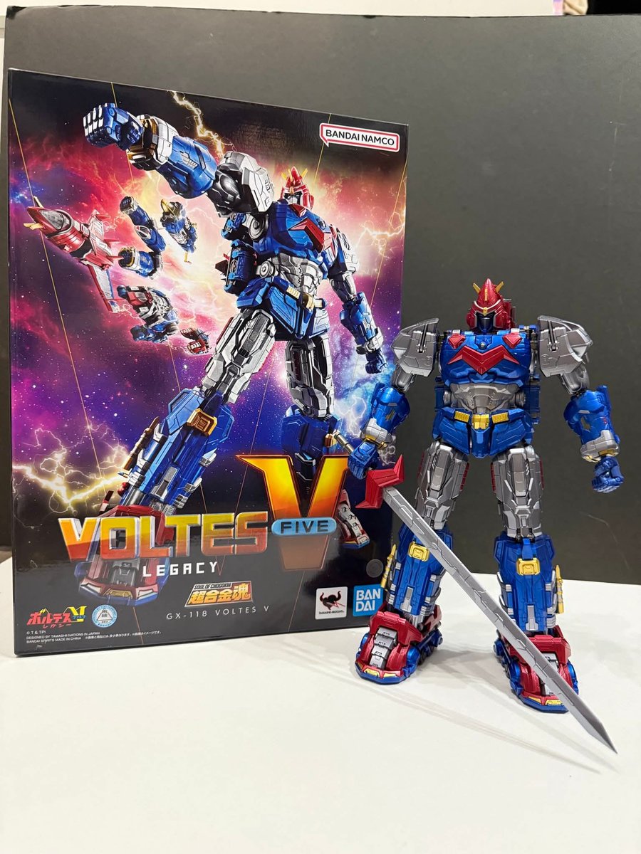 Bandai Soul Of Chogokin GX-118 Voltes V Legacy live pictures