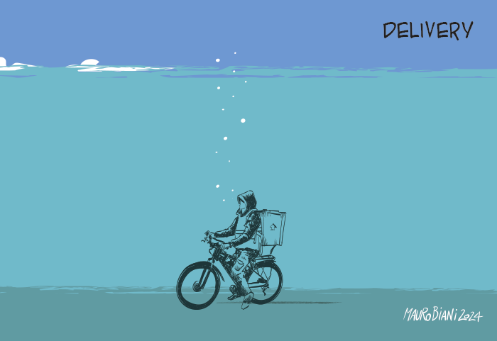 maurobiani's tweet image. #persone #rider #caporalato #sfruttamento #schiavitù #lavoro 
Quattro mie vignette negli anni.
Molte qui: maurobiani.it/tag/riders/