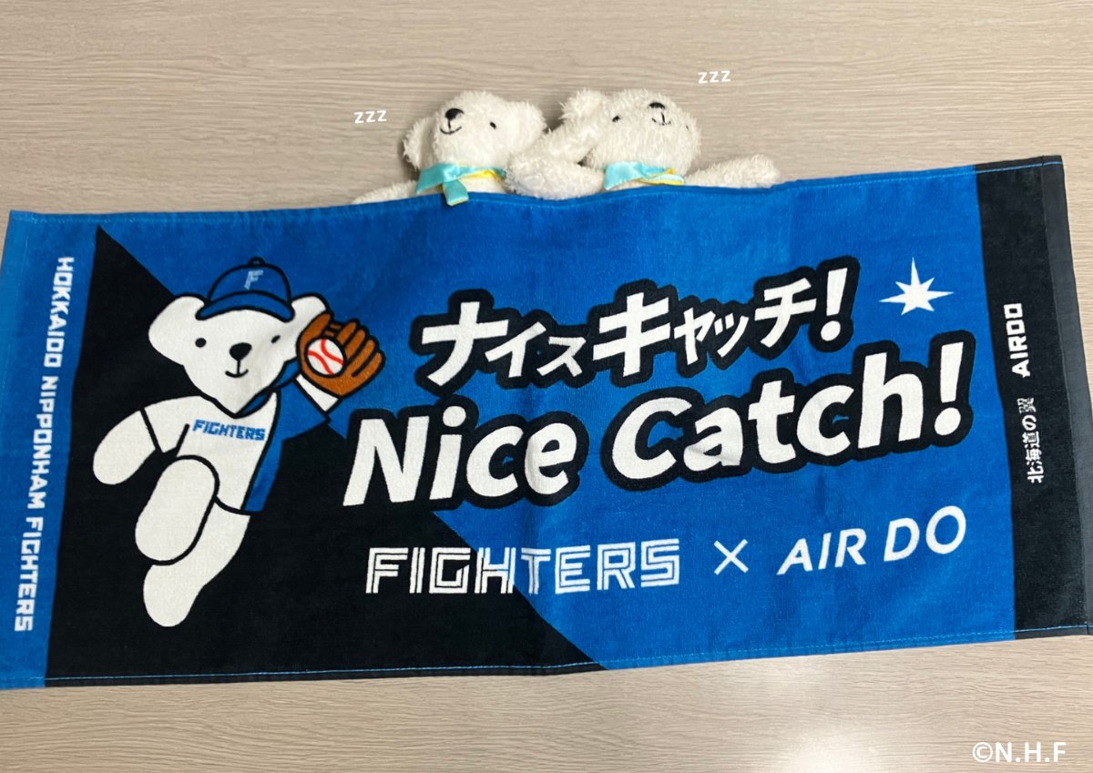 日ハム 北海道日本ハムファイターズ AIRDO エアドゥ タオル AIR 