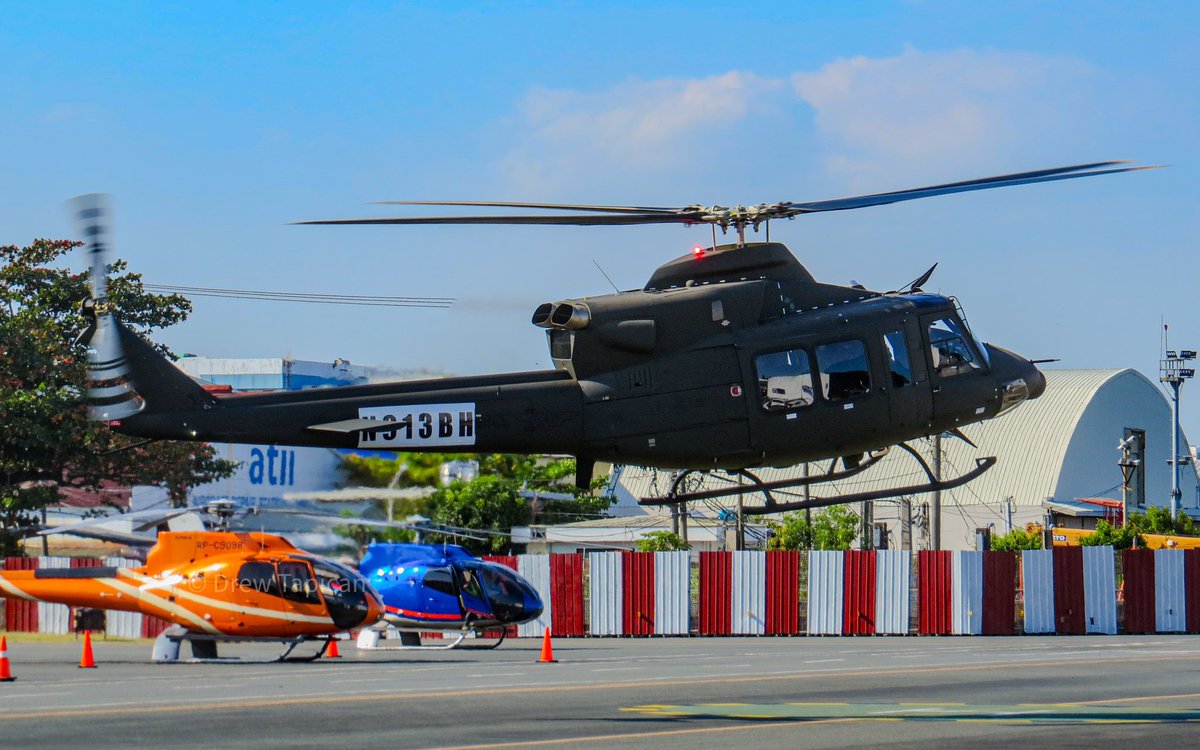 The newly delivered, and assembled brand-new Subaru Bell 412EPX combat utility helicopters of the <a href="/PhilAirForce/">Philippine Air Force</a> 🇵🇭 from Japan 🇯🇵, conducting test flight and engine run. The first two of the eight Subaru Bell 412EPX helicopters has been assembled in the Philippines, upon delivery.
