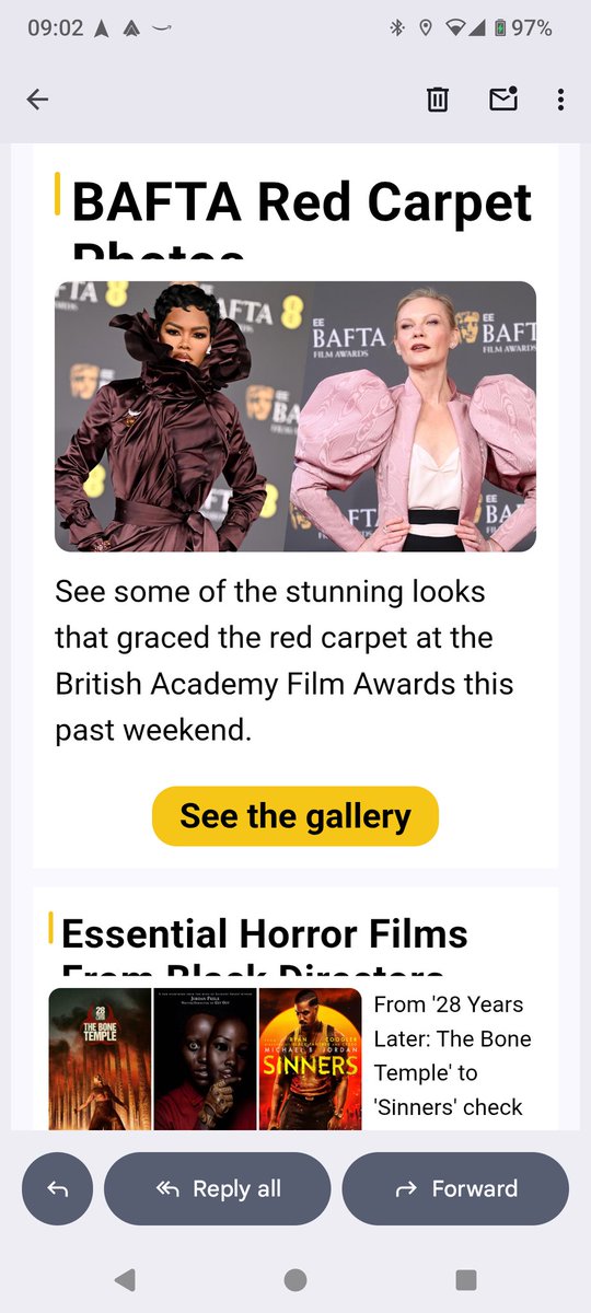 FlippyFF's tweet photo. @IMDb I think your email layout needs tweaking, if only I could read all those headers... https://t.co/2xofRYIei4