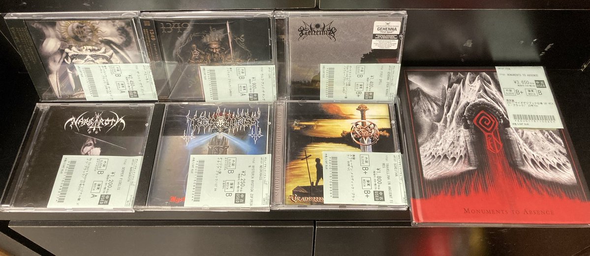 ✨中古品新着情報✨ BEHEMOTH、FORGOTTEN TOMB、GEHENNA、IMPIETY等の