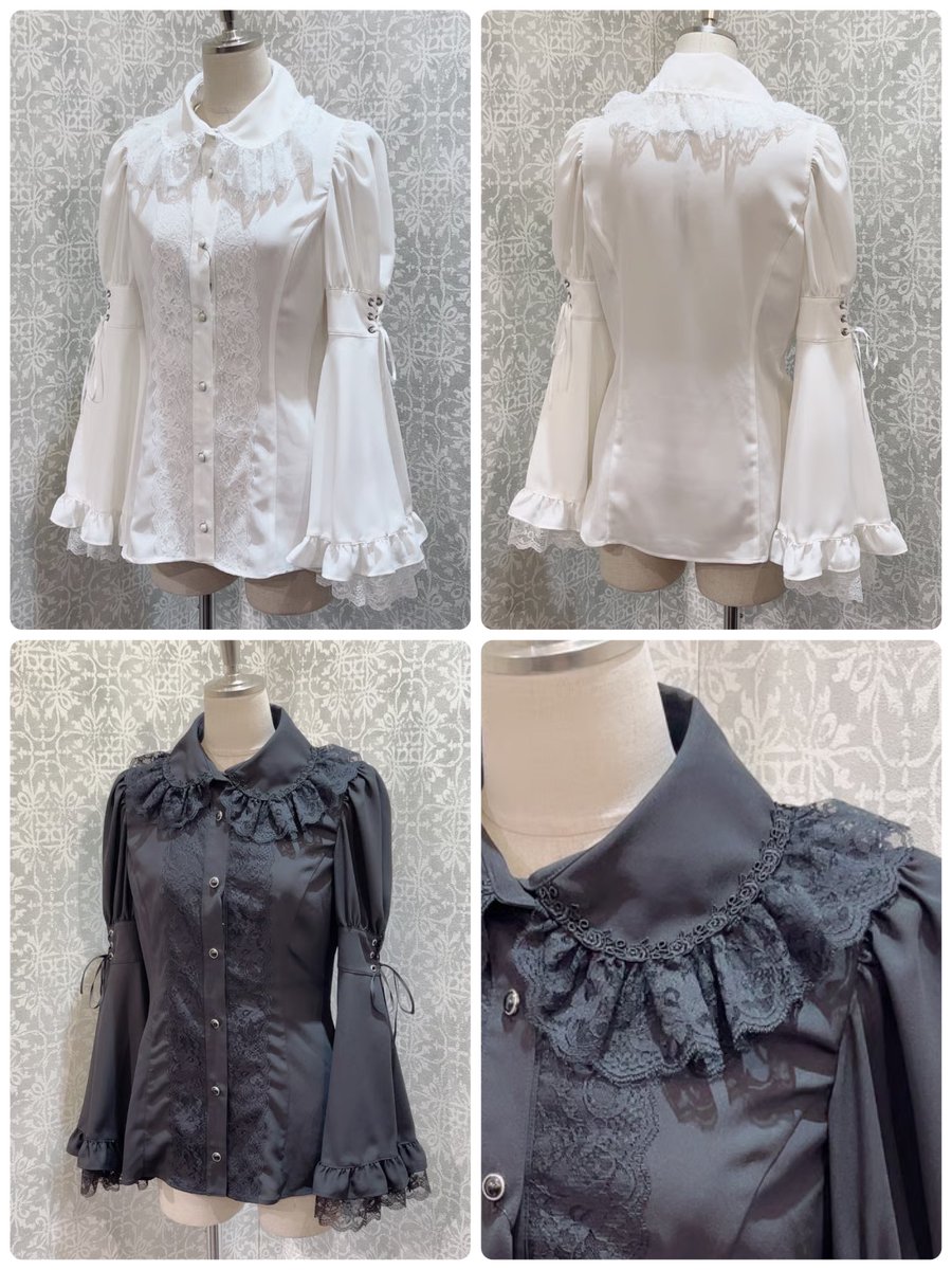 MIHO MATSUDA】 🎩pickup item🎩 ☑︎ブラウス・グーラ col.白・黒