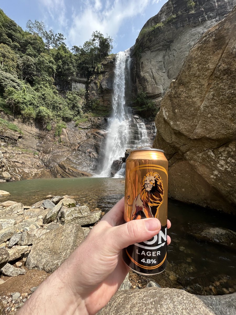 Tough to beat a waterfall beer