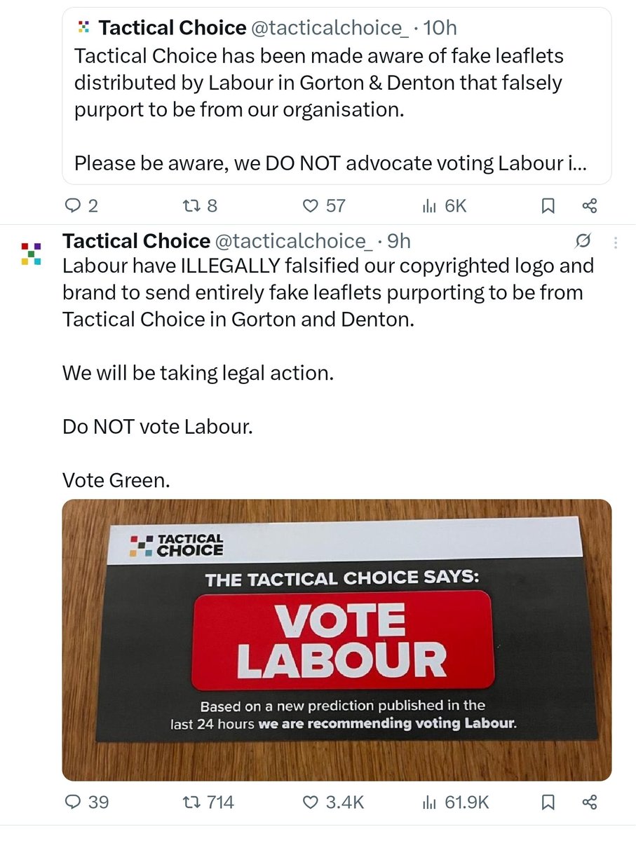 <a href="/UKLabour/">The Labour Party</a> That's not what Tactical Choice say