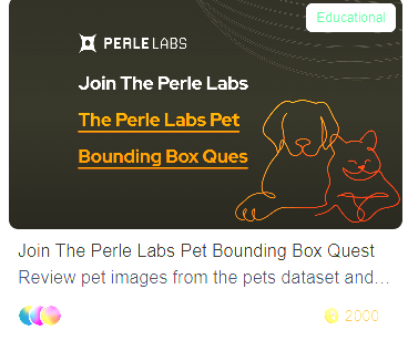 Some new update about Perle Labs

A new <a href="/PerleLabs/">Perle Labs</a> task is live on the site:
app.perle.xyz/join/C0aKLJ

Very easy task
The final week for the Human CAPTCHA is live on X, make a look on Perle Labs Profile and reply 

That's all!