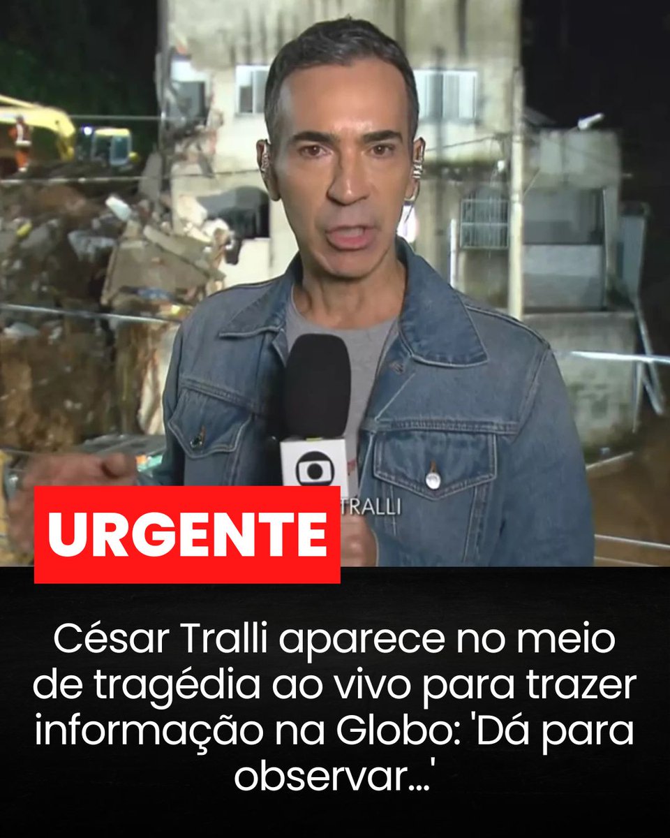 SempreAlegrarei's tweet photo. César Tralli aparece no meio de tragédia ao vivo para trazer informação na Globo: 'Dá para observar...' https://t.co/N4jTE6Q4W6 😔 😔 #tralli https://t.co/vxs2JDzQ7z