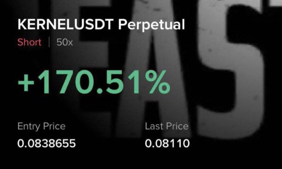 $KERNEL

TP1: 0.0815 ✅

#altcoin #altcoins #trading #signal #memecoin #investing #futures #KERNELUSDT

Join for more signals ⬇️ 
t.me/+AxCixqPXhjFhZ…
