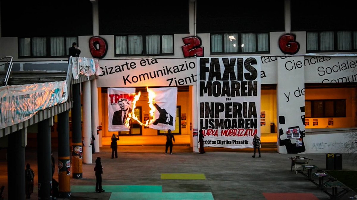 IASozialista's tweet photo. Gaur Euskal Herriko heziguneak hustu kaleak hartuko ditugu, hedatzen ari den faxismoaren eta inperialismoaren aurrean, ikasleok lehen lerrora!

Batu mobilizazioetara! https://t.co/fKzOD0X1ZJ