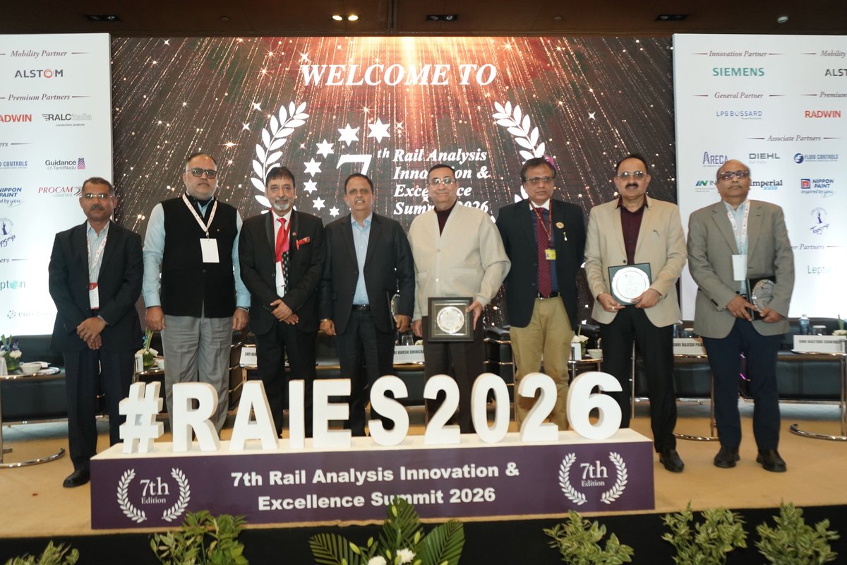 RailAnalysis's tweet photo. We are grateful for the participation of Shri Pankaj Bhatia, Managing Director – GTS India, Hitachi Rail GTS India Pvt. Ltd., at the 7th #RAIES2026.
#RailAnalysis #HitachiRail #DigitalTicketing #MakeInIndia #TransitTechnology #UrbanMobility #RailInnovation #ExportGrowth https://t.co/k33O1PYbTj