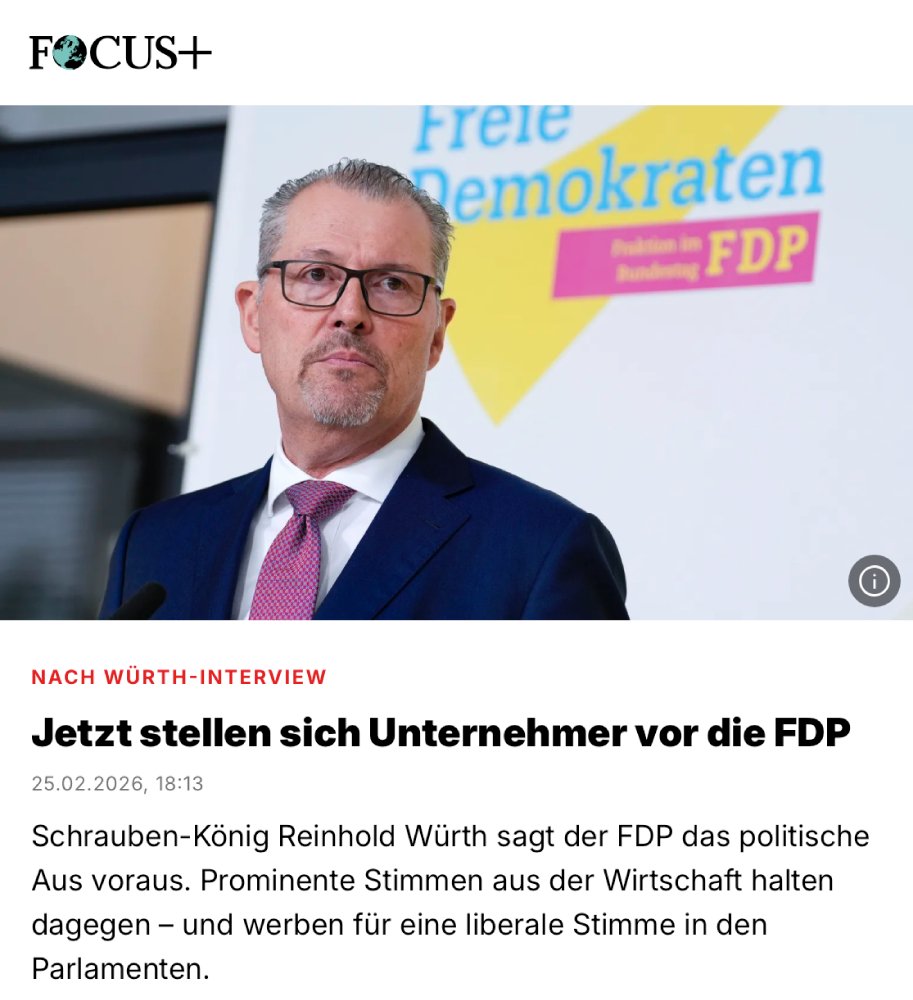 Die FDP bleibt die Kraft, die dafür kämpft, dass wir uns wieder auf unsere Stärken besinnen: Unsere Wirtschaft, unsere Ideen, unseren Erfindergeist, unseren Mittelstand, unsere Selbstständigen. Die vielen Menschen, die Arbeitsplätze und den Wohlstand unseres Landes schaffen. 💪