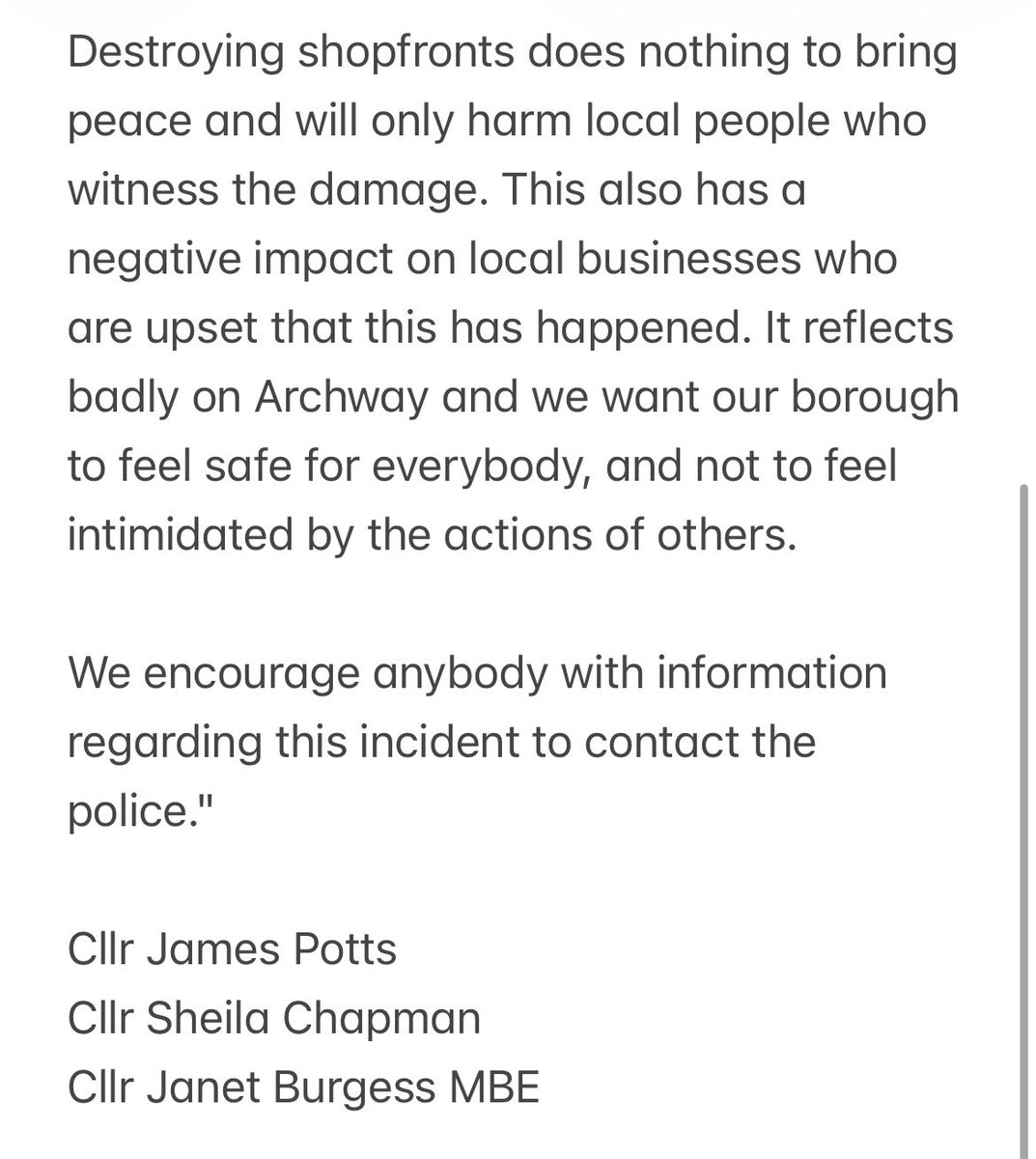 Cllr James Potts tweet media