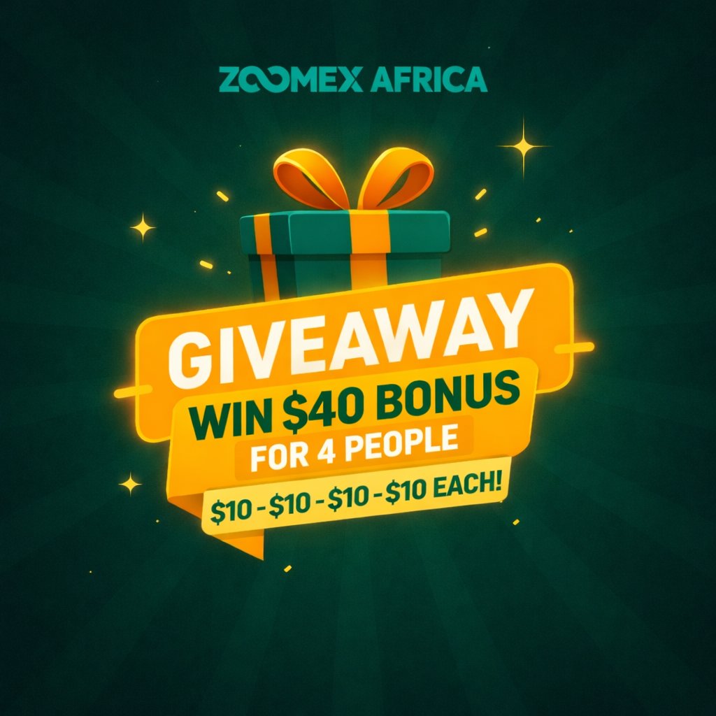 Zoomex Africa $40 Giveaway 💰

Win $10 bonus — 4 winners!

✅ Follow 
<a href="/ZoomexAfrica/">ZoomexAfrica</a>
 
✅ Like &amp; repost
✅ Comment “Done” + tag 3 friends

⏳ Ends on Monday- 2 March.

#Zoomex #ZoomexAfrica