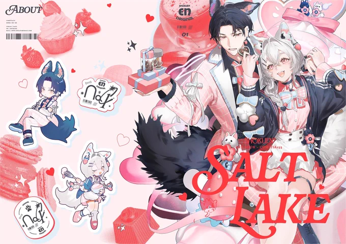 + COMITIA155 通販のお知らせ ╰━━v━━╯ SALT LAKE 新刊B単品もメロンブックス様にて予約開始しました! ✶𝐔𝐑𝐋
