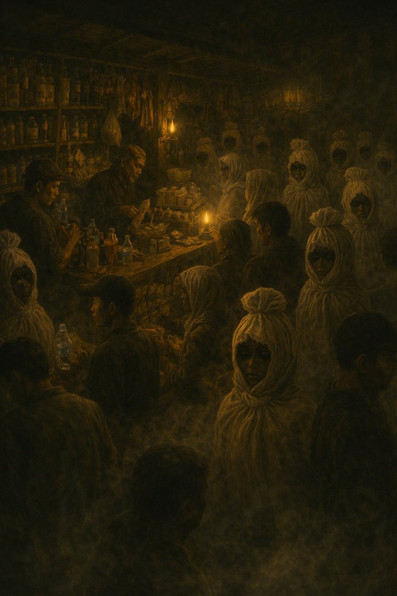 GAJI PERTAMA, NYAWA TERAKHIR!

“Warung kelontong itu tidak pernah sepi pembeli. Aku sering melihat pocong meludah diantara tumpukan karung beras. Para pekerja tidak bisa pulang, terkecuali tanpa membawa nyawa...”

[A Thread]

WARUNG POCONG