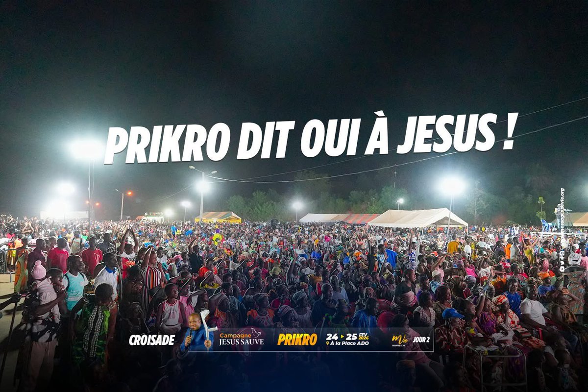 MohammedSanogo's tweet photo. Lors de la deuxième journée de croisade à prikro, j’ai enseigné sur la décision de venir à christ tel que nous sommes et de nous abandonner totalement à lui. J’ai rappelé que le salut commence par un choix personnel, sincère et assumé.
#MohammedSANOGO  #Messagesdevie  #CJSprikro https://t.co/W2A6PXWsjy