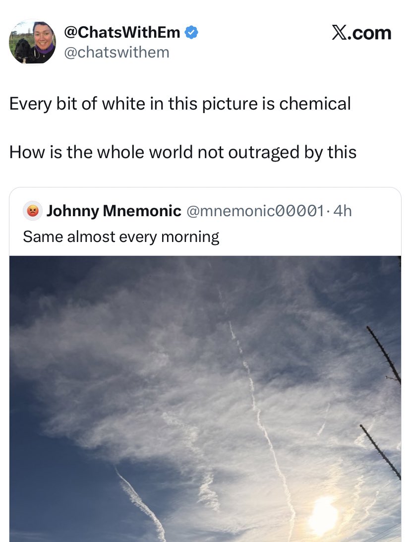 And that chemical formula is… wait for it…. H₂O.

“How is the whole world not outraged by this” 😂