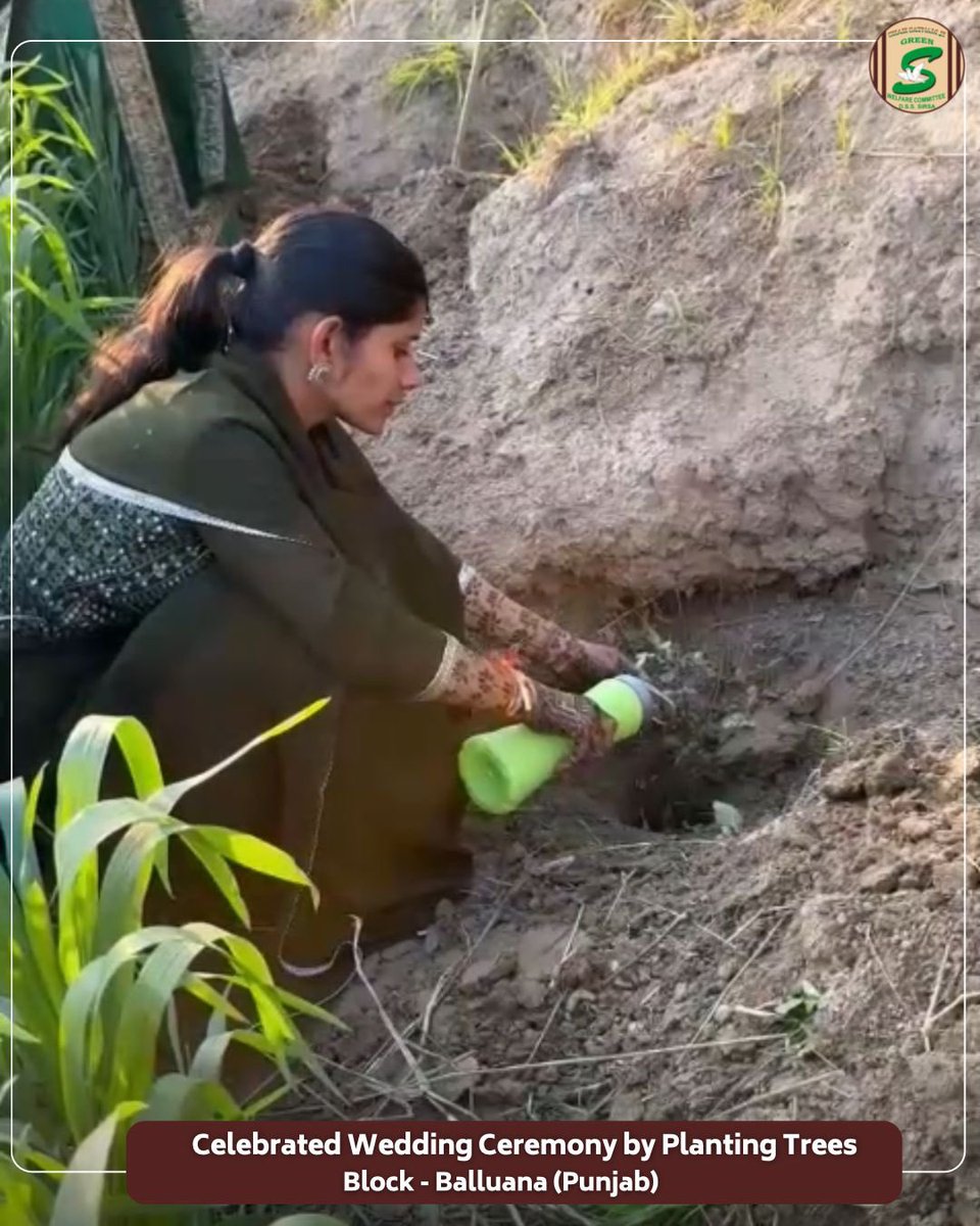 GreenSwelfares's tweet photo. When love grows, let it give back to nature.🌱

Marking their wedding ceremony with purpose, a couple along with their family members chose to celebrate by planting saplings—sowing seeds of love, responsibility, and a greener tomorrow. A beautiful beginning rooted in care for the planet and future generations.

#GreenWedding #PlantATree #TreePlantation