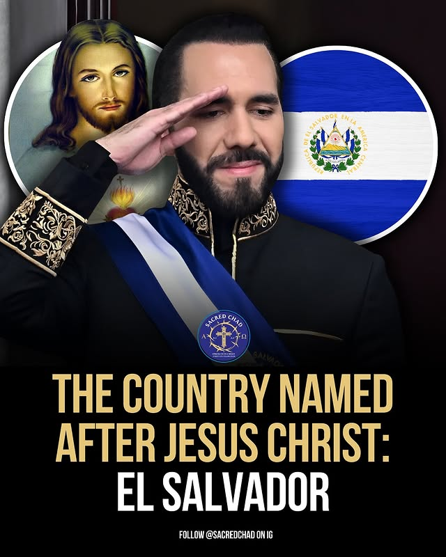 trad_west_'s tweet photo. ✝️🇸🇻 El Salvador — “The Savior” — was originally called:

“Province of Our Lord Jesus Christ, the Savior of the World.”

Its very name is a public confession of faith:
A nation placed under the Kingship of Christ.

President Bukele: “Our nation’s name proclaims Jesus Christ as the Savior of the World.”