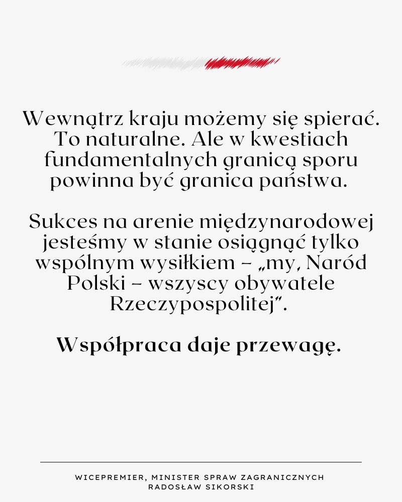 sikorskiradek's tweet image. Współpraca daje przewagę. 

#exposeMSZ