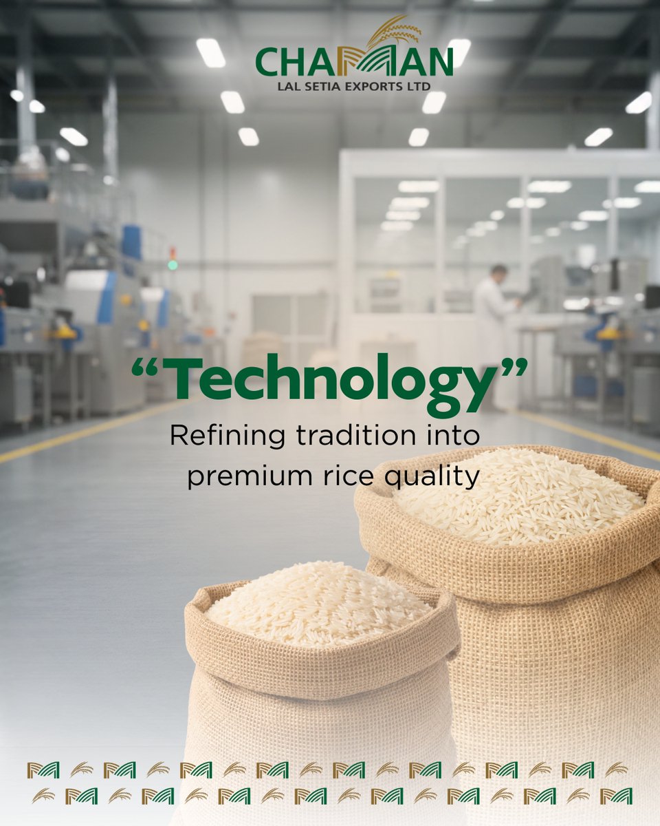 maharani_rice's tweet image. where tradition meets innovation 🌾✨ refining every grain with advanced technology to deliver premium rice quality you can trust.

#premiumrice #basmatirice #ricemilling #foodtechnology #qualitymatters #riceexporter #indianrice #agroindustry #modernprocessing #ricelovers