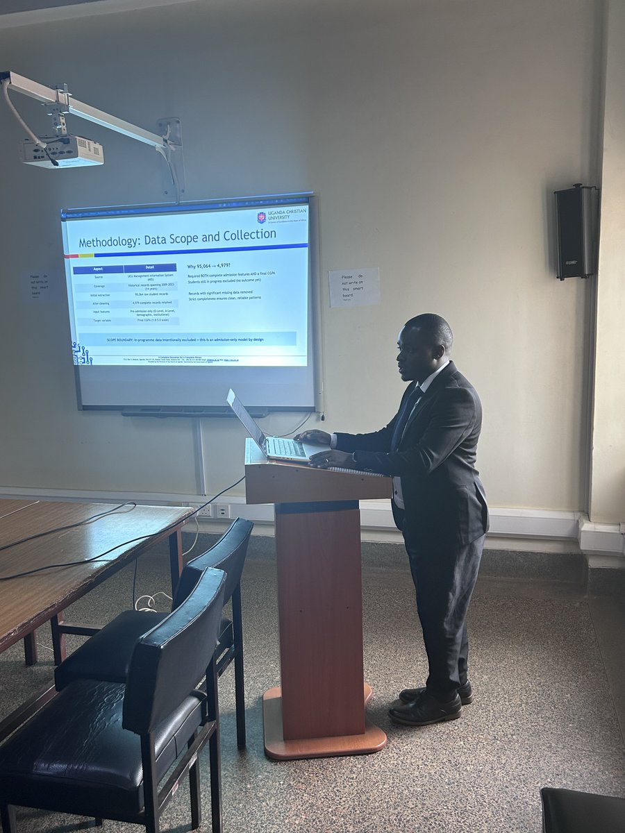 ucu_ComputEng's tweet photo. Happening Now: MSc Data Science candidates are currently defending their Master's Thesis at @ucu_ComputEng 

@UCUniversity is the pioneer University to ofer Data Science at both undergraduate and Postgraduate levels. 

Applications to the Data Science programmes for May 2026 intake are  Open
https://t.co/8dp4DLHqQT