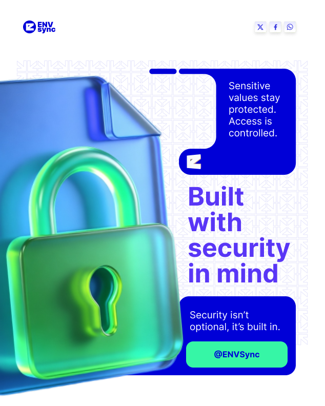 envsync's tweet photo. Access isn’t assumed. It’s earned.

#SecureByDefault
#ControlledAccess
#envsync https://t.co/GW32E7WRQA