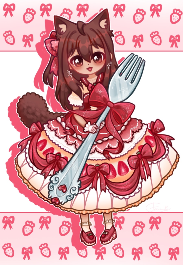 fennytanyl's tweet photo. another cutesy artwork 💖🍰🍓
for another friend from flockmod! 🎁
---
#artmoots #smallartist #lolitafashion https://t.co/XT2voAlxRC
