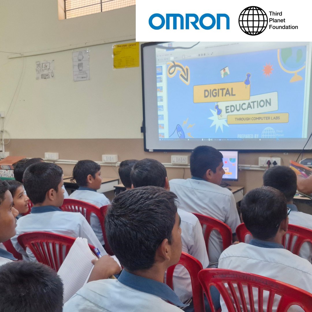 PlanetThird's tweet photo. We hosted the Pune Omron team at a government school in the city for our CSR Digital Education initiative, where we installed digital labs. @PlanetThird
partnered with @OmronAutomation to establish STEM and digital labs, including training sessions and workshops for students. https://t.co/t7BPswmAvV