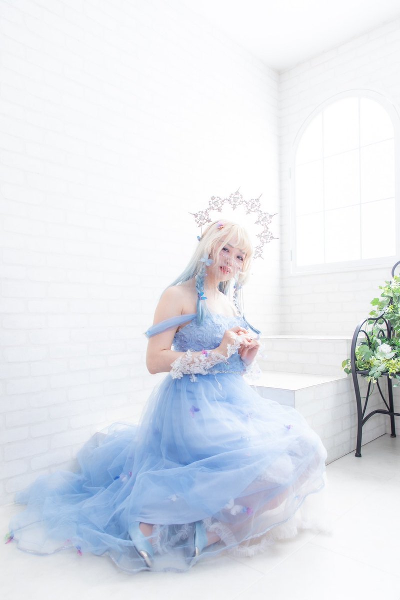 🦋　水の精霊SUU  🦋

「見つけてくれてありがとう」

 #自分で生み出した一次創作オリジナルキャラを流そう
#創作コスプレ　#cosplay
#ばしオフ撮影会