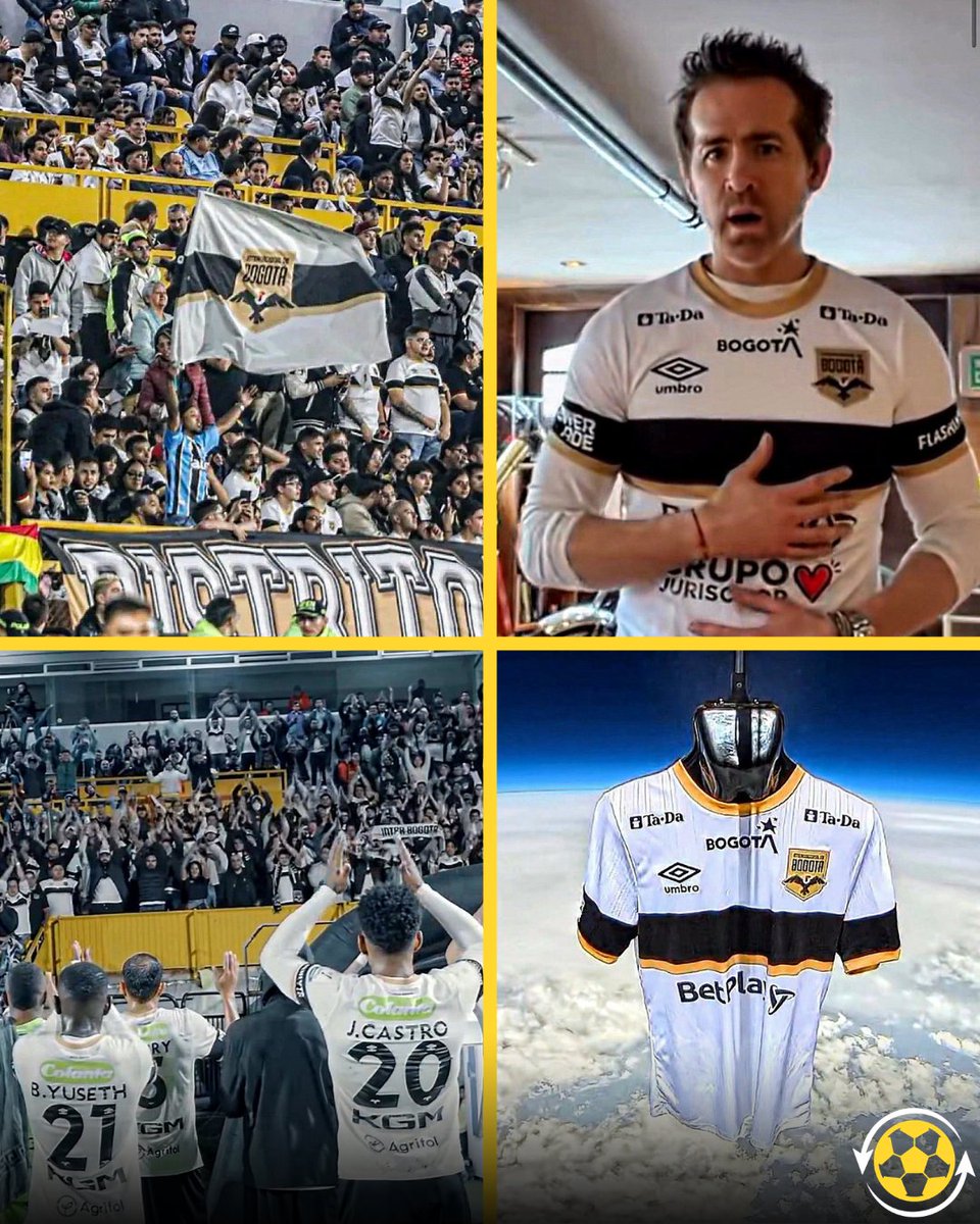 DeadlineDayLive's tweet photo. 🚨 In Bogotá, a brand-new club has quickly become the talk of Colombian football: Inter Bogotá, founded this season after replacing La Equidad FC. 🇨🇴

The club is backed by the same ownership group linked to Wrexham and Necaxa — including actor Ryan Reynolds, who has already been pictured wearing the white shirt.

From day one, Inter Bogotá have focused on building a fan culture. They hand out lyric sheets at the stadium so supporters can join in with the chants, helping create an identity almost overnight.

Their kit launch? They sent the shirt into the stratosphere. Season ticket holders received the jersey for free, along with a behind-the-scenes club experience. The project has already attracted multiple sponsors, and the club has surpassed 200,000 followers across social media.

On the pitch, they’ve appointed an Argentine head coach and strengthened the squad with several signings, including Dereck Moncada and Wuilker Faríñez. They currently sit top of Colombia’s Primera División, with five wins from eight matches. 🔝📊