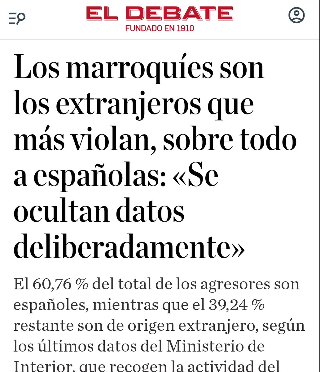 Vota a la izquierda para que Mohamed viole a tu hija, salga de prisión a los 5 años cobrando el paro, ayudas sociales y beneficiándose de la sanidad que tú vas a pagar hasta que mueras

Cometen el 40% de las violaciones siendo solo el 11% de la población sin contar nacionalidados