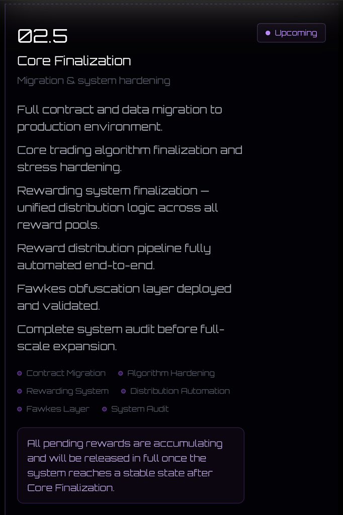 🚨 MAFIA UPDATE — $ETH REWARDS ARE STACKING 🚨

While some are watching charts…
we’re watching rewards accumulate.

Pending rewards are already building — and they WILL be released once Core Finalization goes live.

This isn’t speculation.
This is infrastructure completing.

⚙️