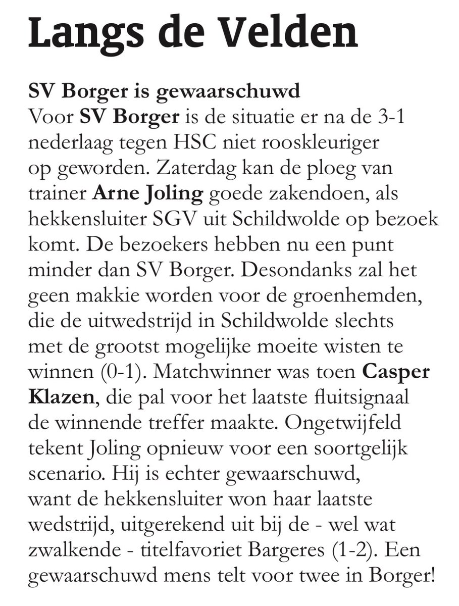 SV Borger tweet media